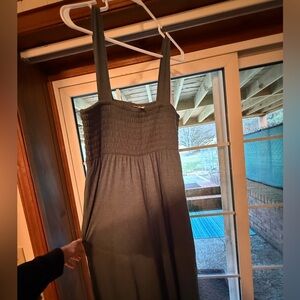 Natural Life Heather Green Smocked Jumper